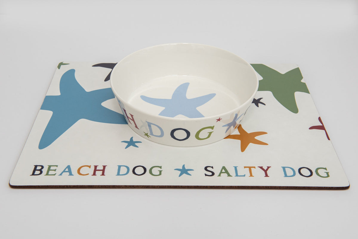 Beach Dog Bowls Beach Dog Treats Coastal Dog Collection by SeaKisses