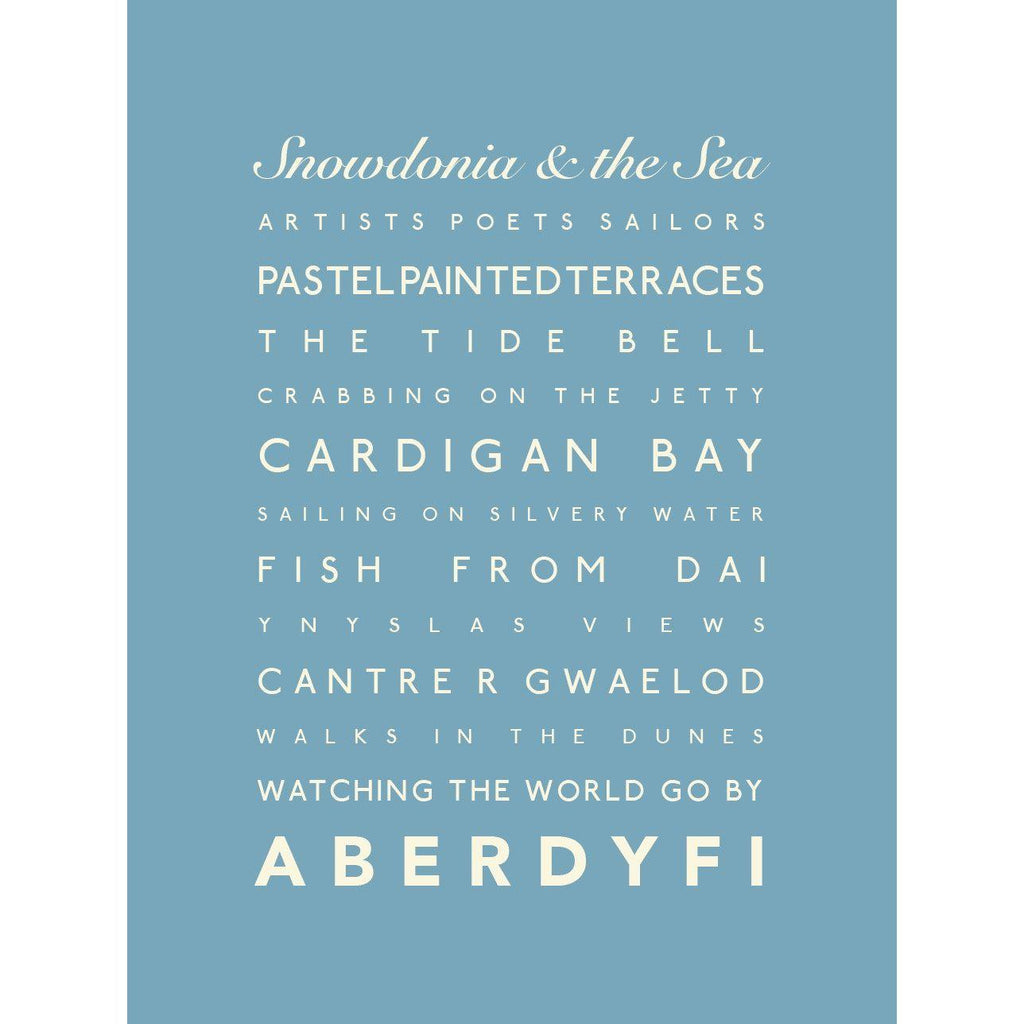 Aberdovey Typographic Print-SeaKisses