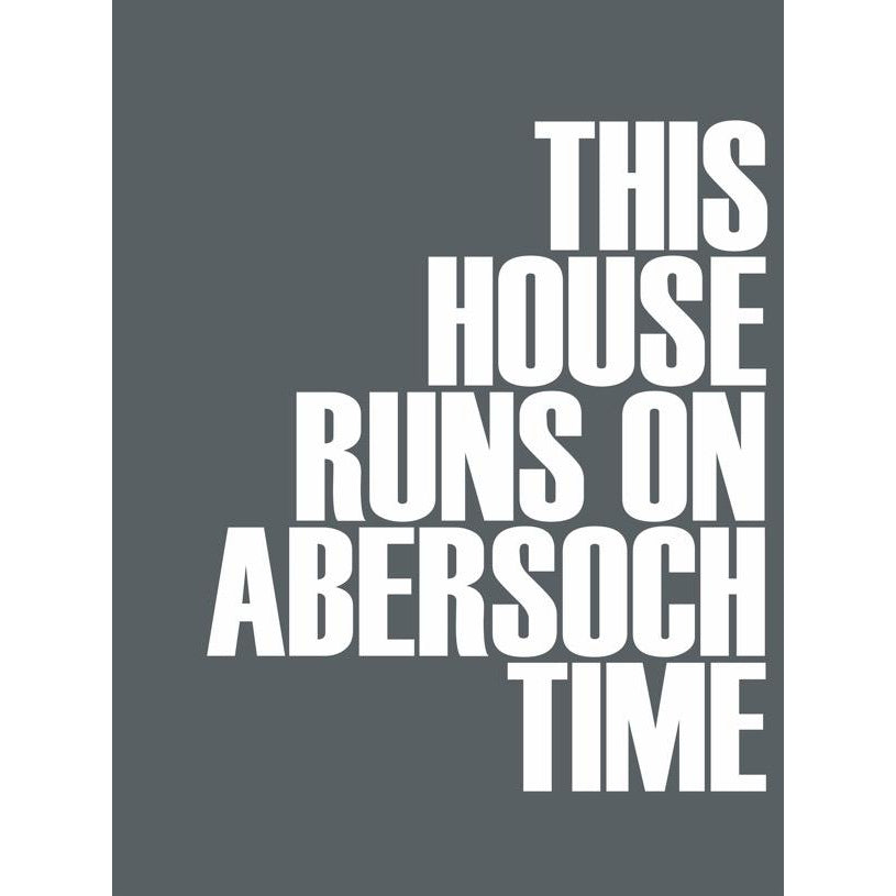 Abersoch Time Typographic Print-SeaKisses