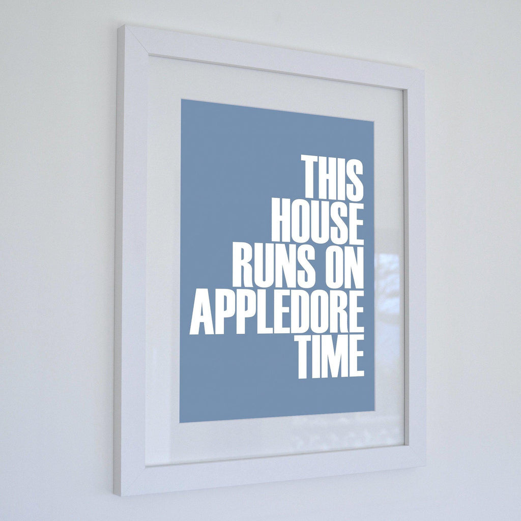 Appledore Time Typographic Print-SeaKisses