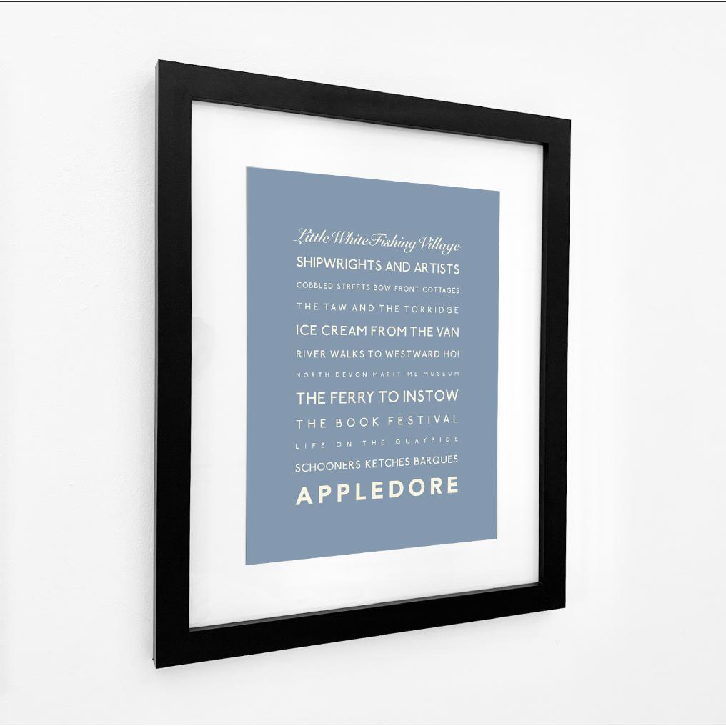 Appledore Typographic Print-SeaKisses