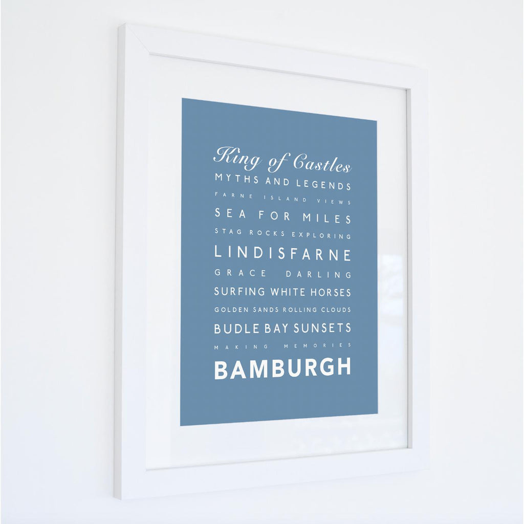 Bamburgh Typographic Print-SeaKisses
