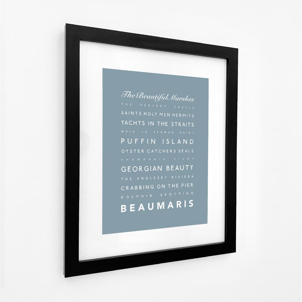 Beaumaris Typographic Print-SeaKisses
