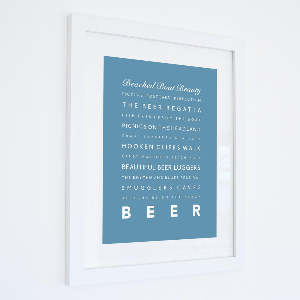 Beer Typographic Print-SeaKisses