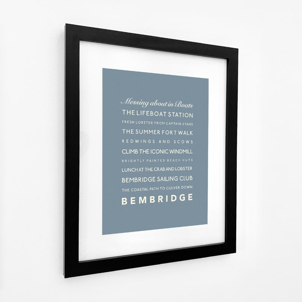 Bembridge Typographic Print-SeaKisses