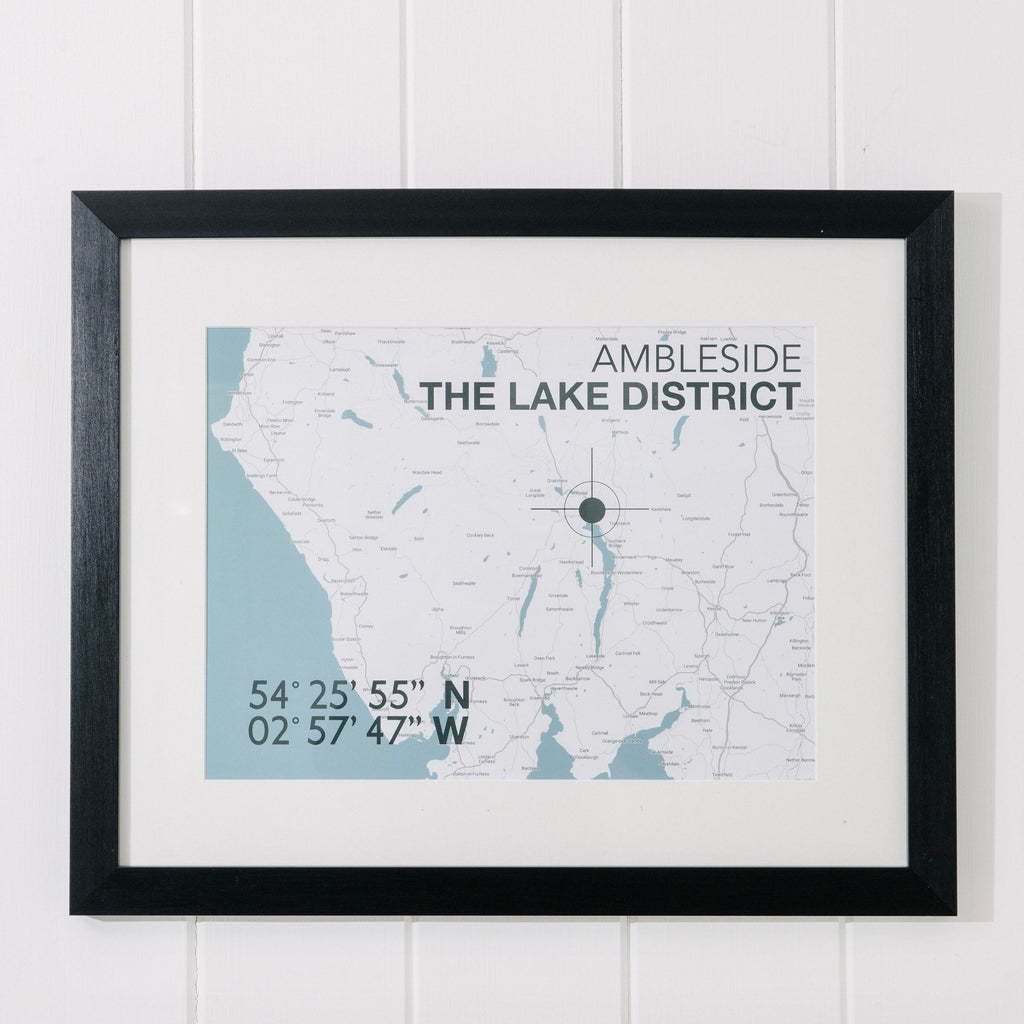 Personalised Landmark Map Print-SeaKisses