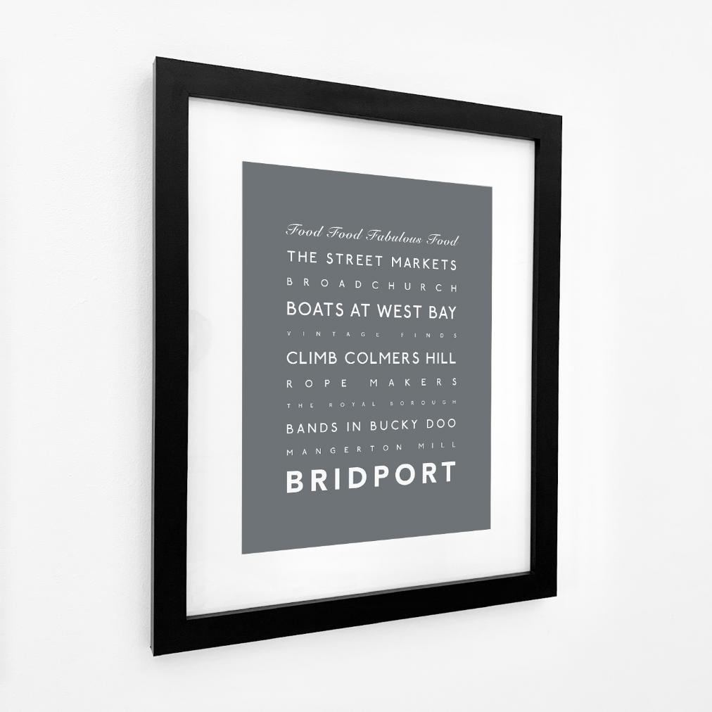 Bridport Typographic Print-SeaKisses