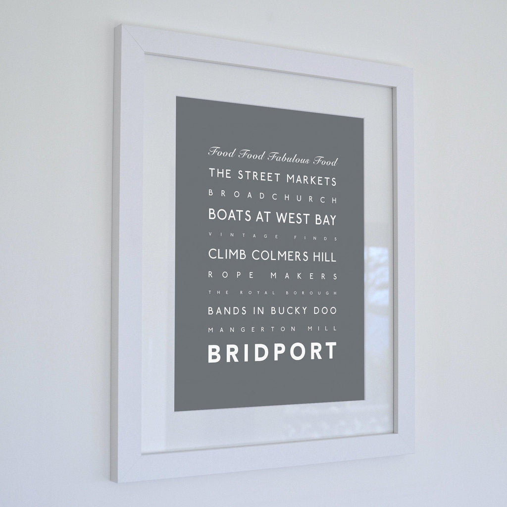 Bridport Typographic Print-SeaKisses