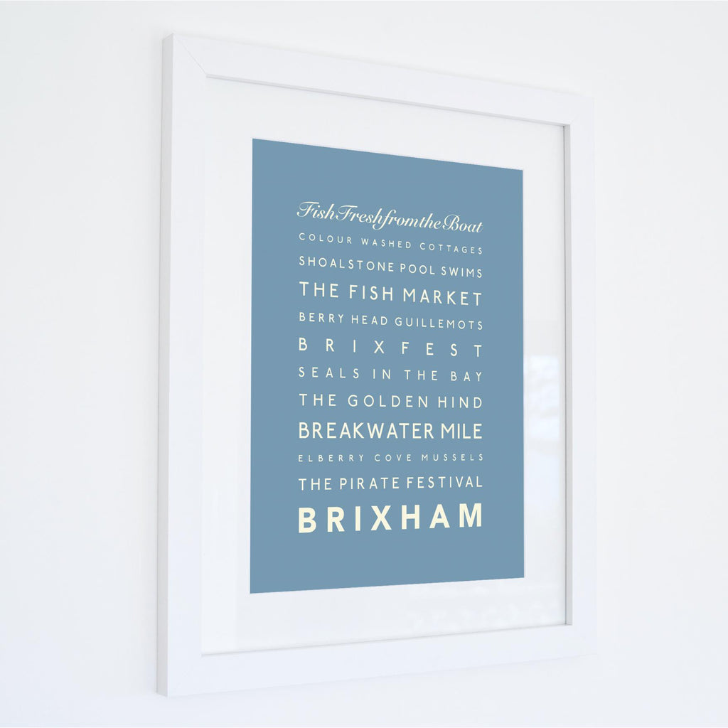 Brixham Typographic Print-SeaKisses
