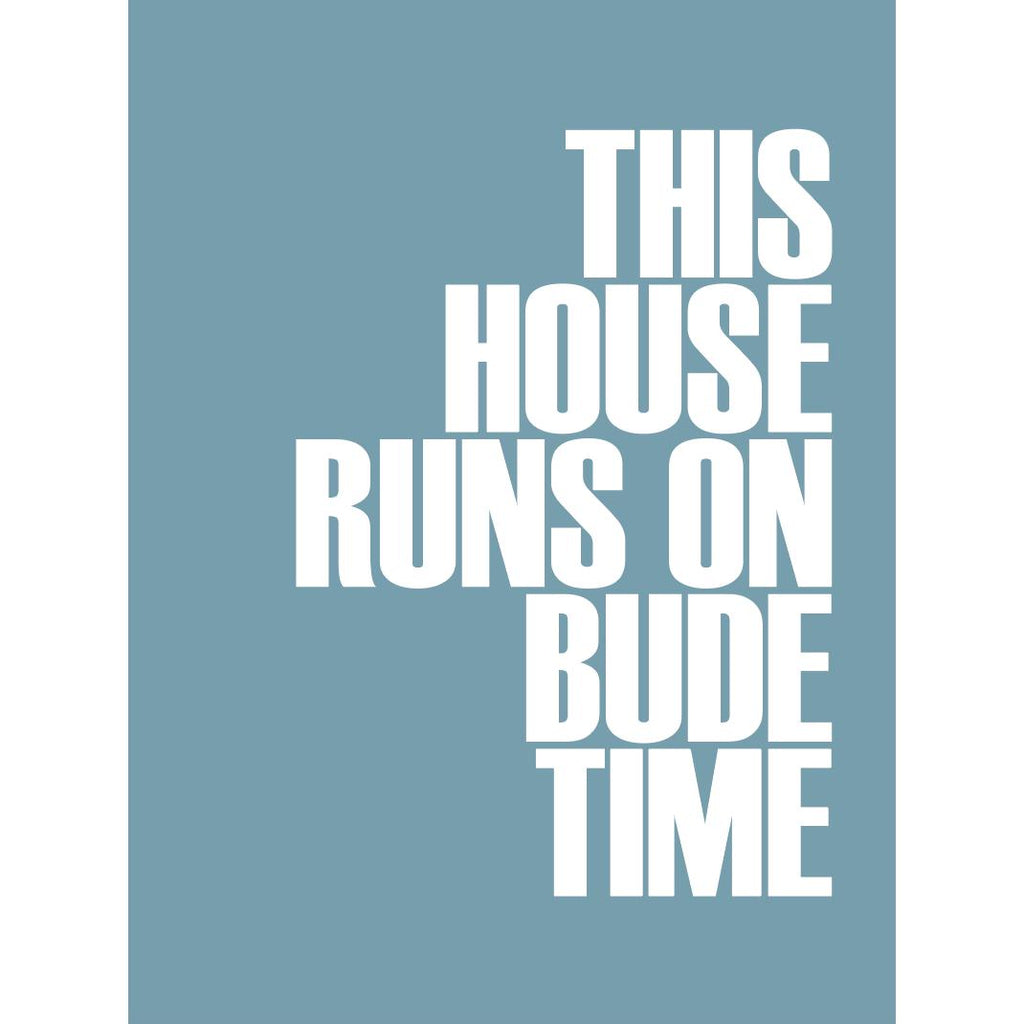 Bude Time Typographic Print-SeaKisses