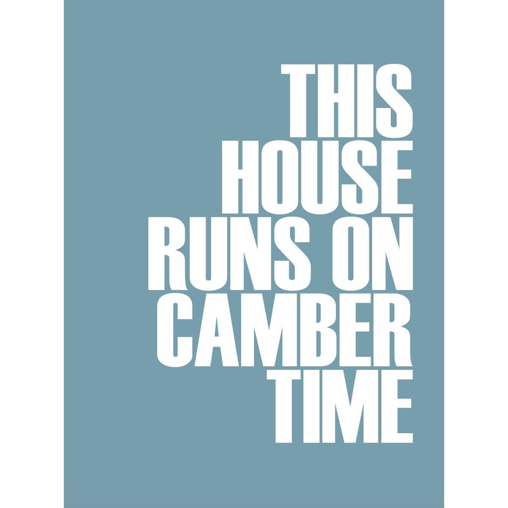 Camber Time Typographic Print-SeaKisses
