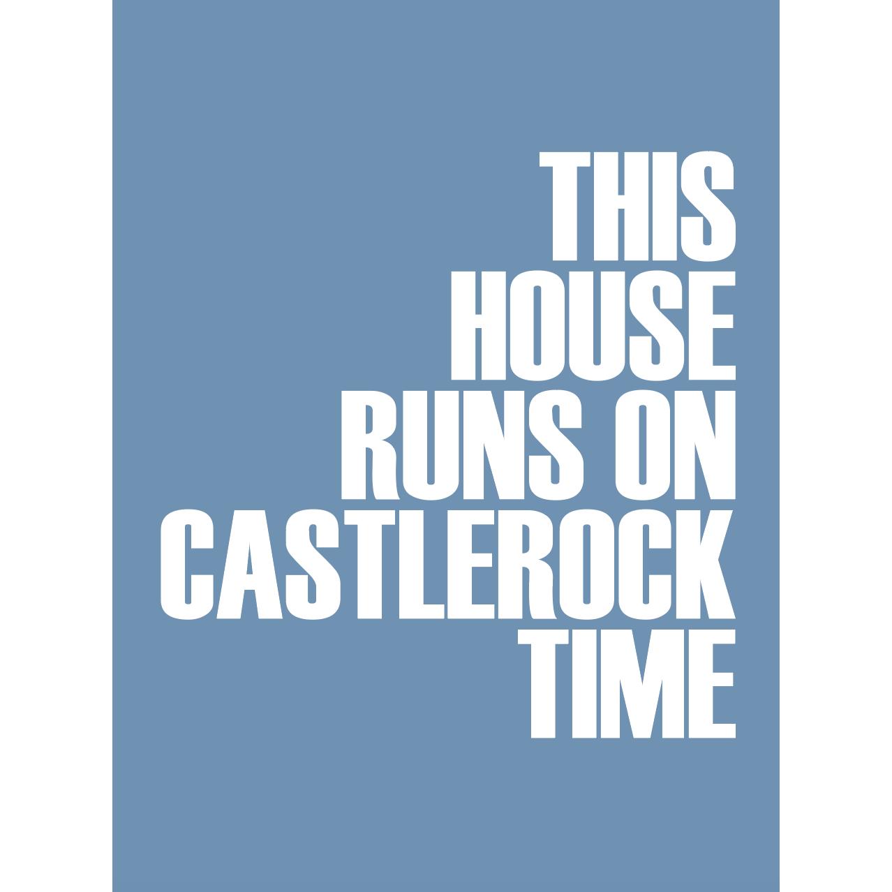 Castlerock Time Typographic Print-SeaKisses