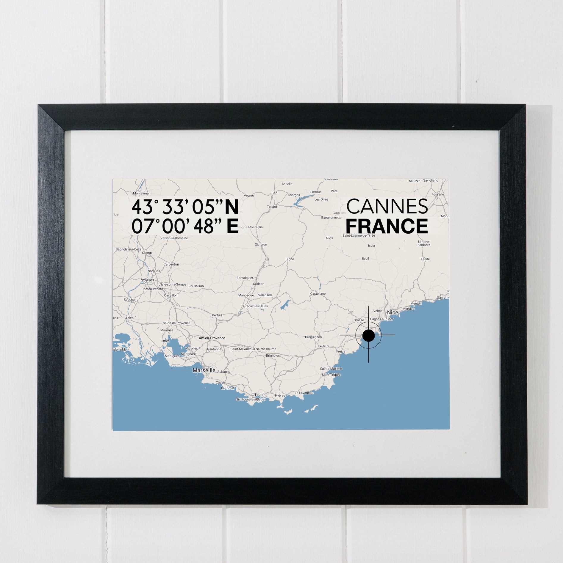 Personalised Map Print for your Special Place-SeaKisses