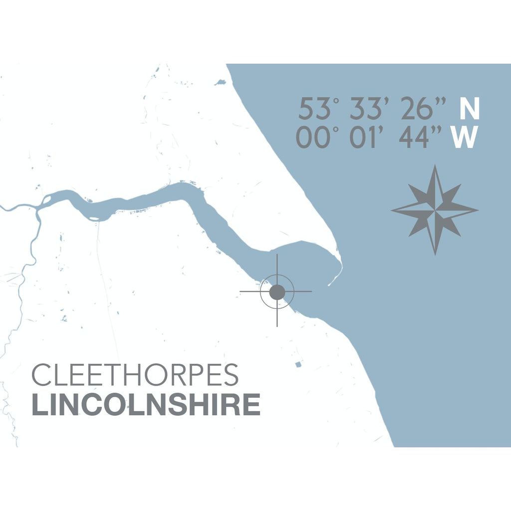 Cleethorpes Coastal Map Print-SeaKisses