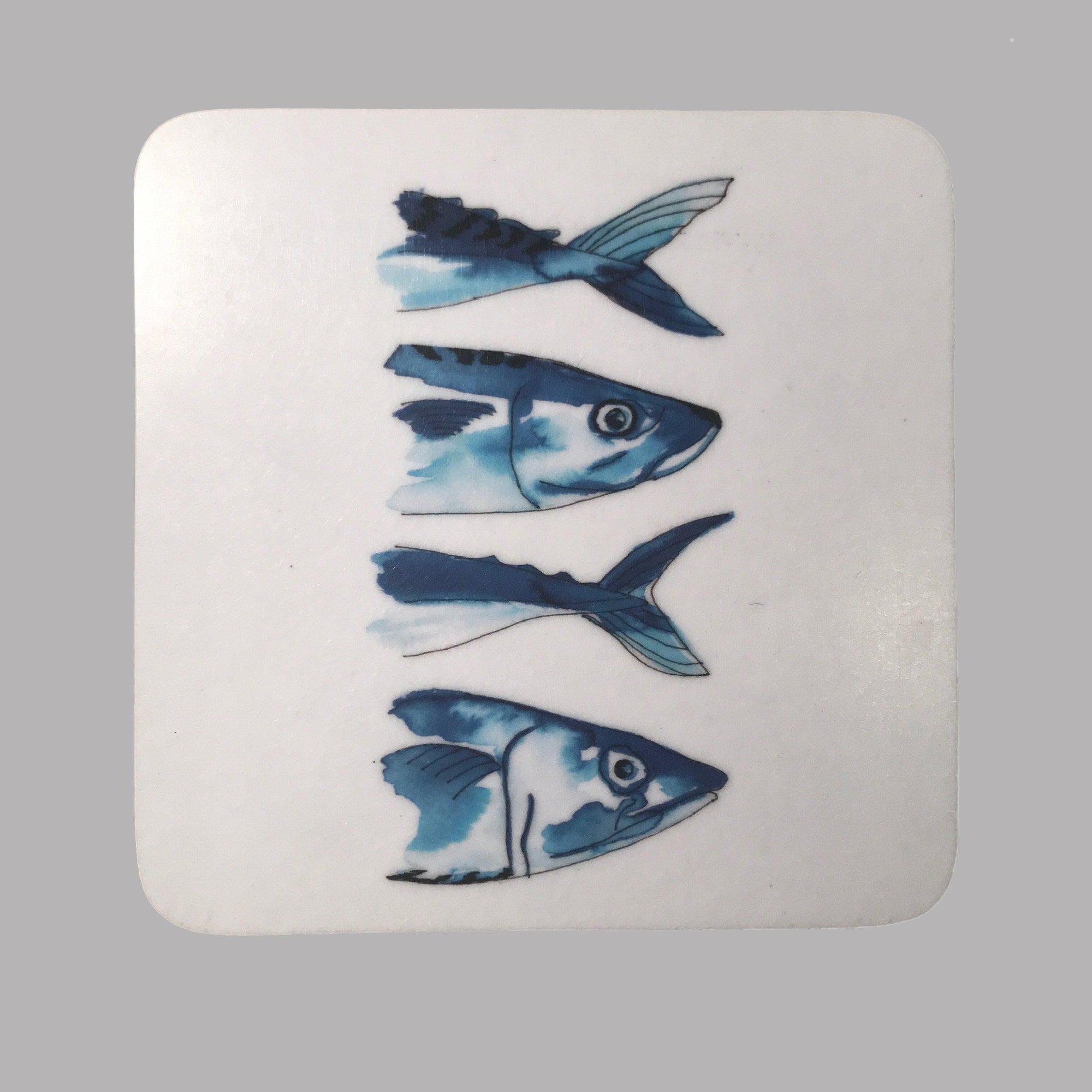 SeaLife Mackerel Coaster (slight second)-SeaKisses