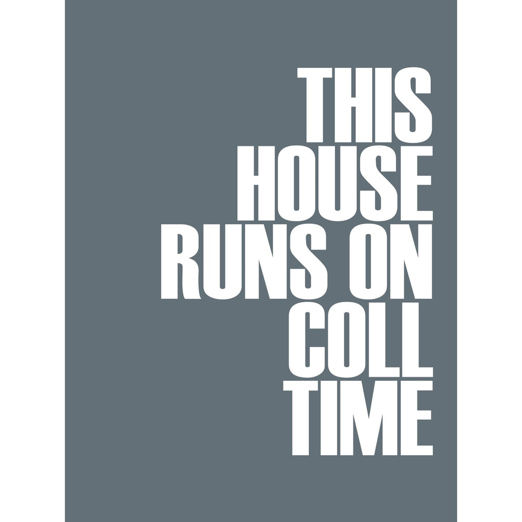 Coll Time Typographic Print-SeaKisses