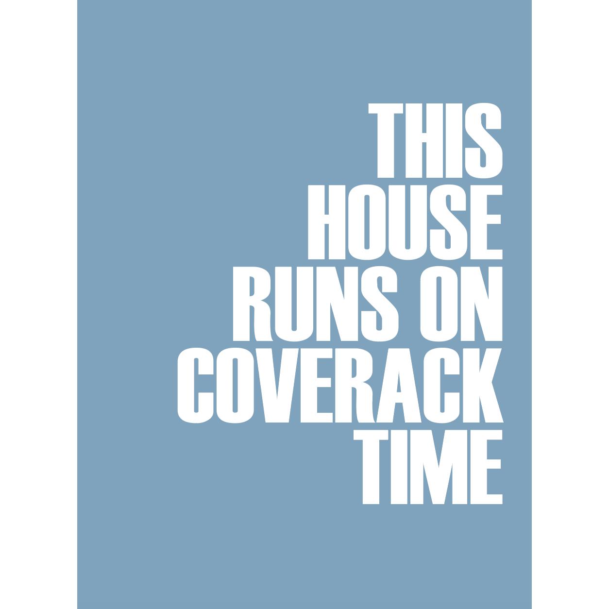 Coverack Time Typographic Print-SeaKisses