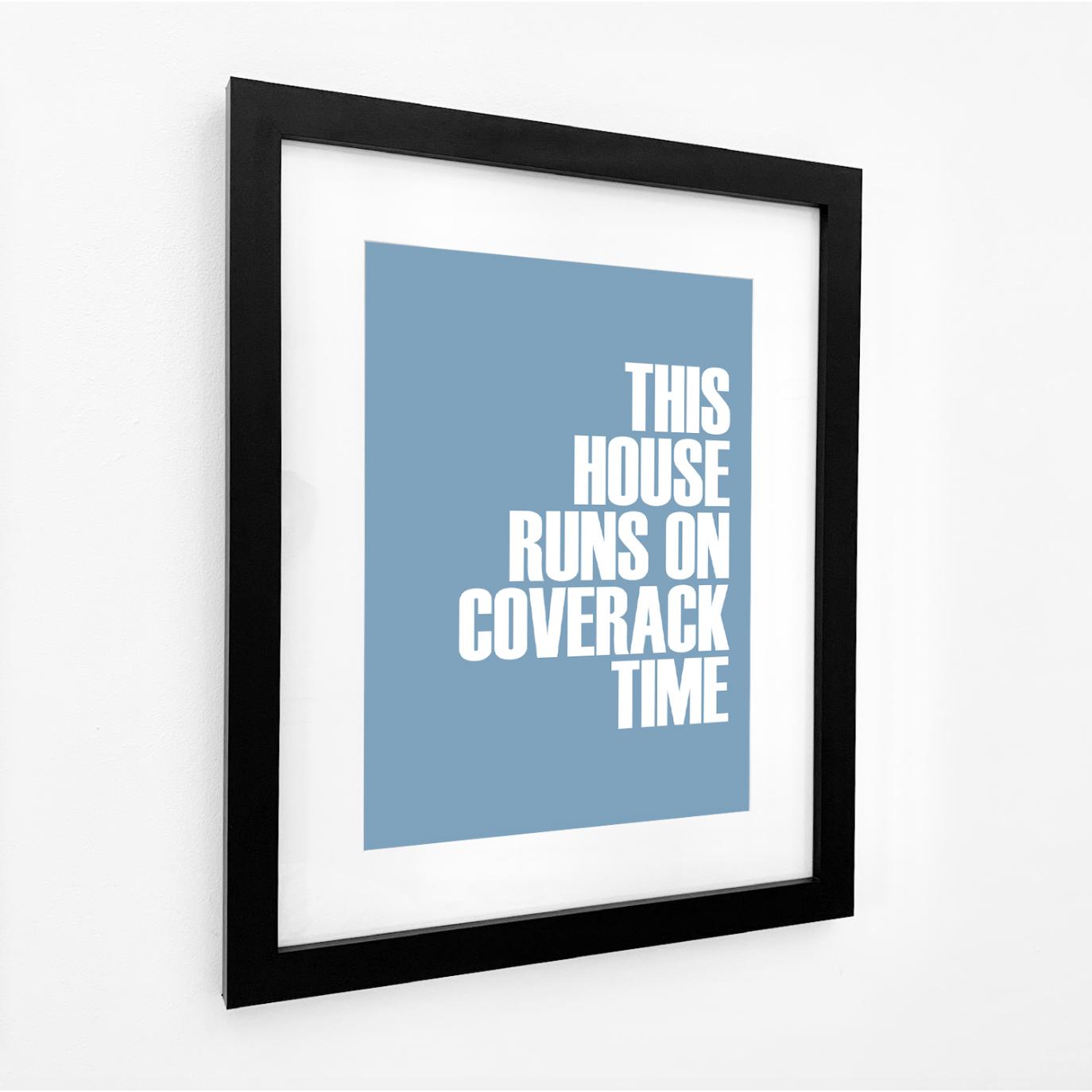 Coverack Time Typographic Print-SeaKisses