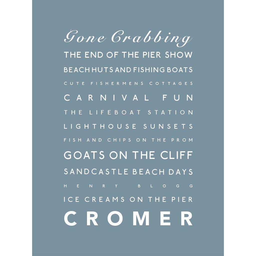 Cromer Typographic Print-SeaKisses
