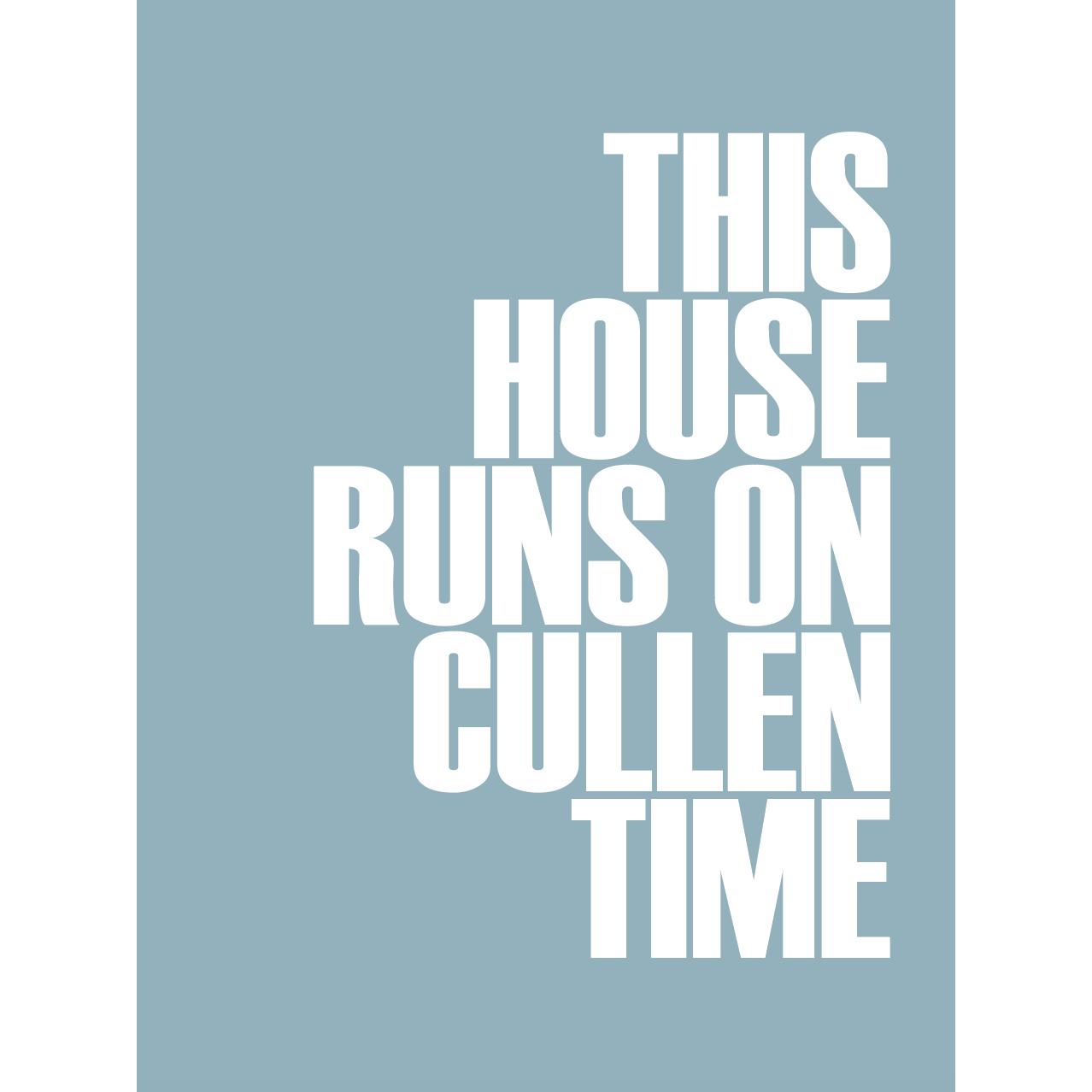 Cullen Time Typographic Print-SeaKisses