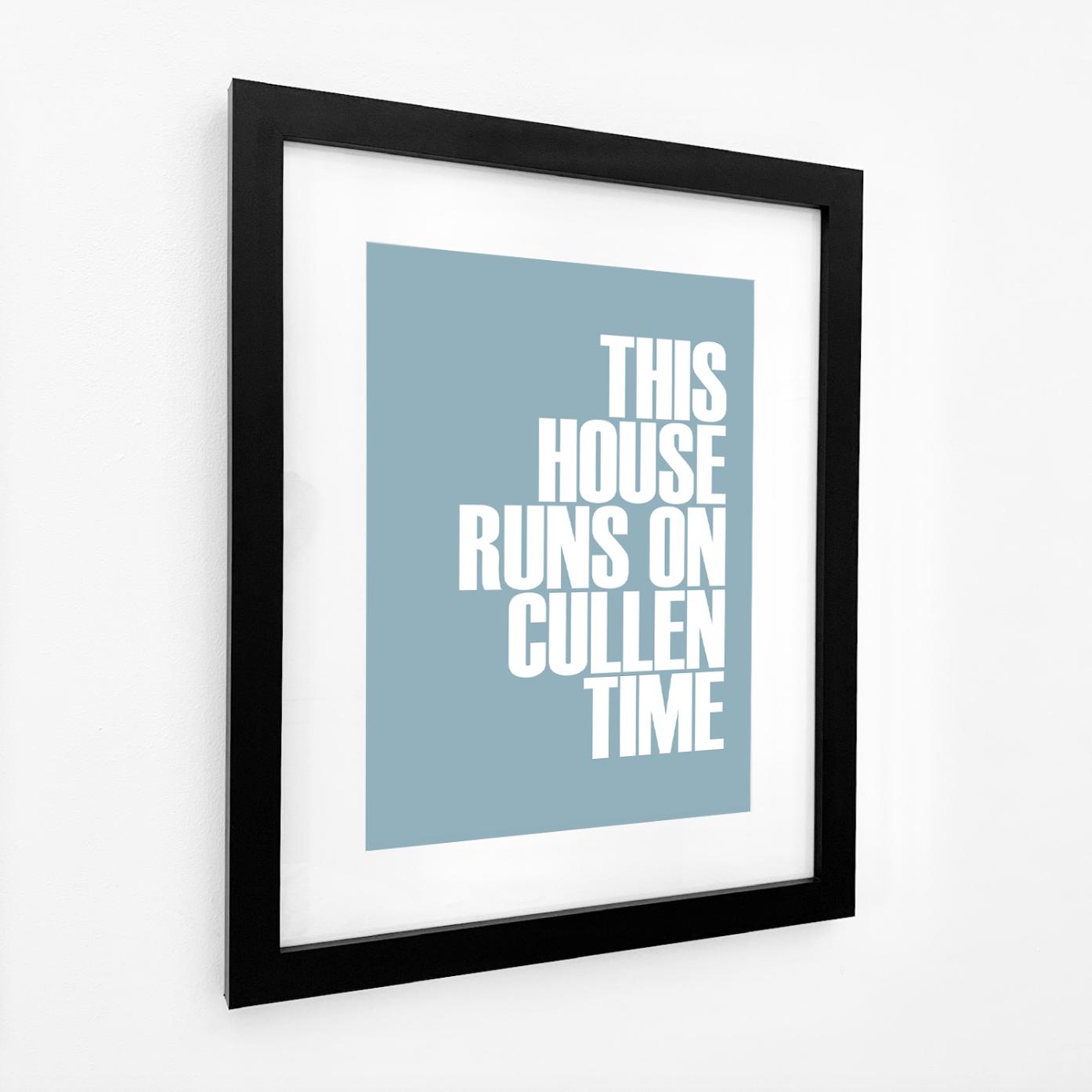 Cullen Time Typographic Print-SeaKisses