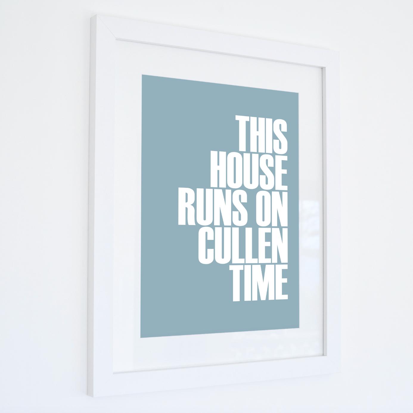Cullen Time Typographic Print-SeaKisses