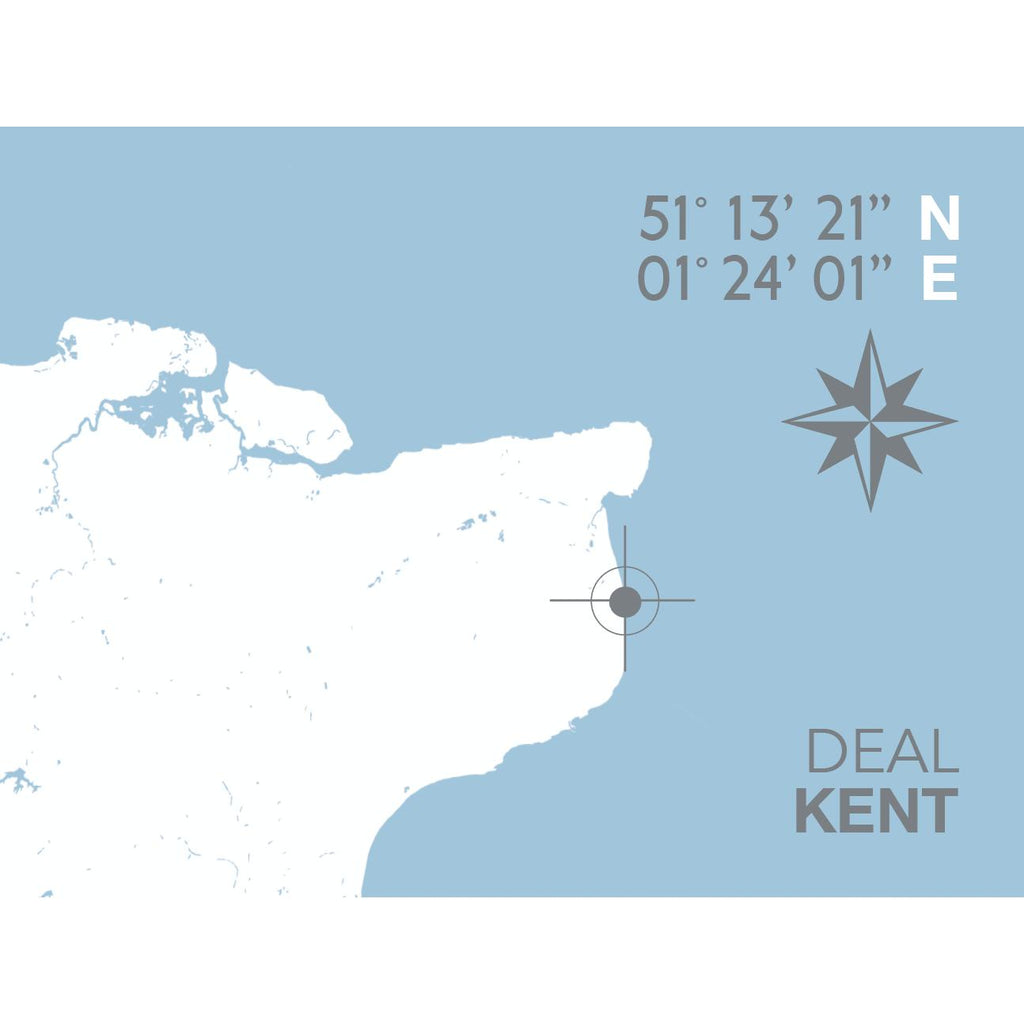 Deal Coastal Map Print-SeaKisses