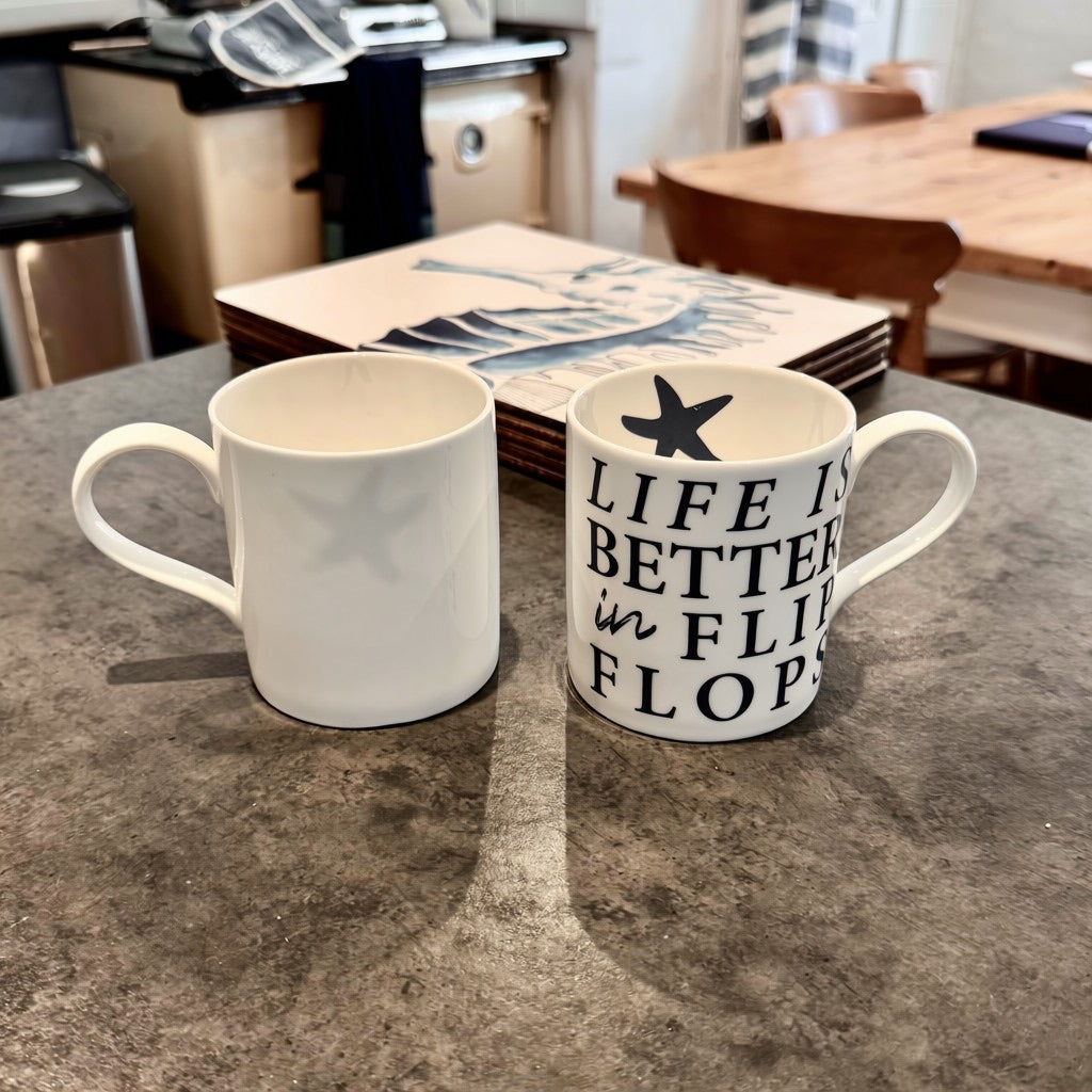 Life is Better in Flip Flops Mug - Design Second-SeaKisses