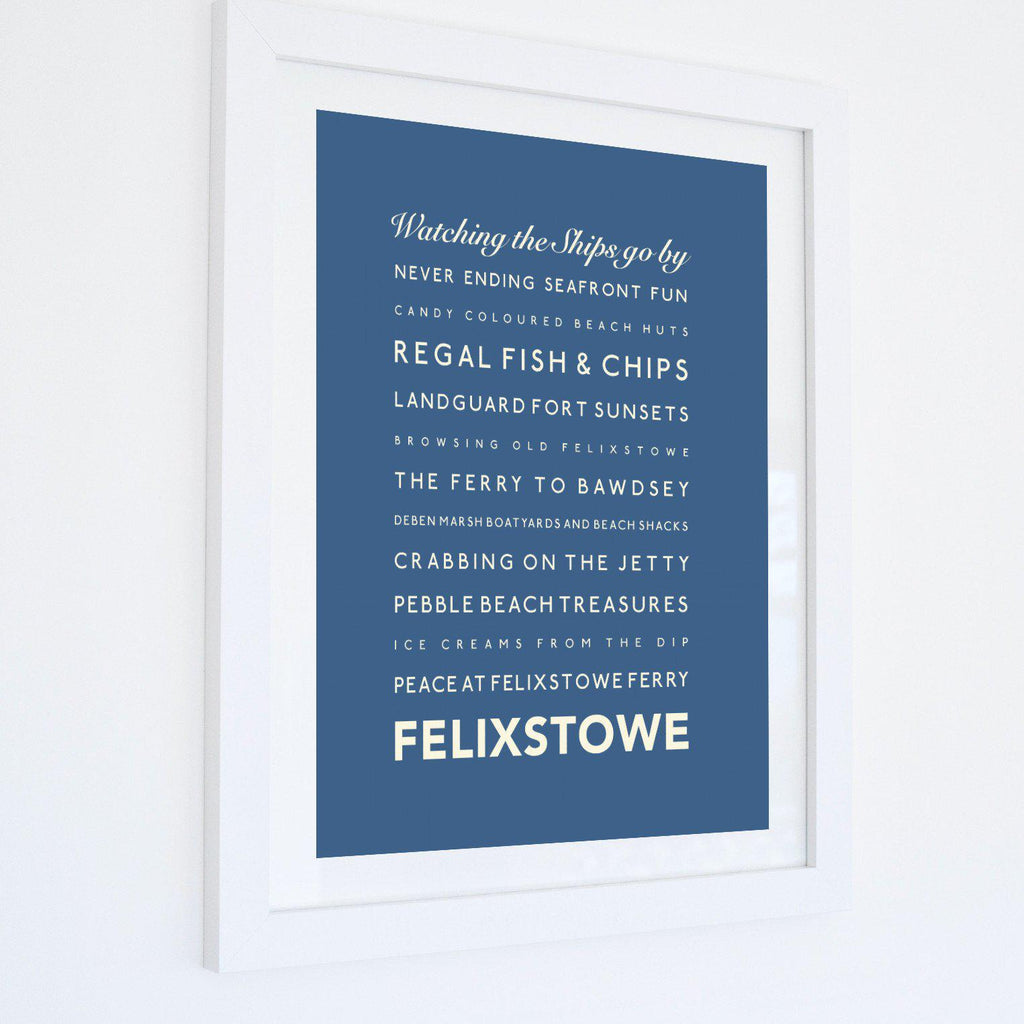 Felixstowe Typographic Print-SeaKisses