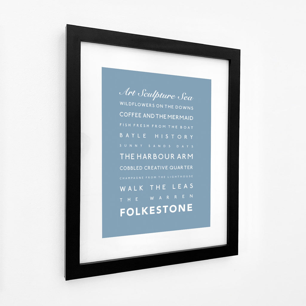 Folkestone Typographic Print-SeaKisses