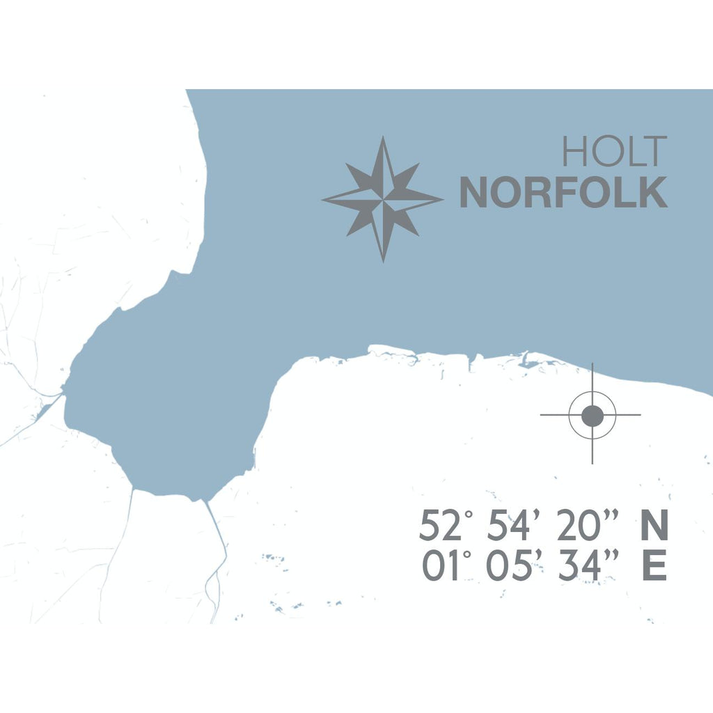 Holt Coastal Map Print-SeaKisses