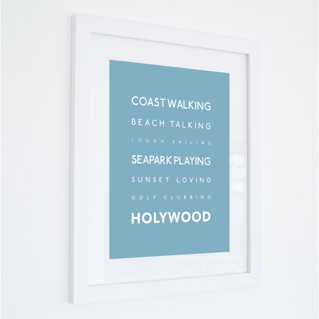Holywood Typographic Print-SeaKisses