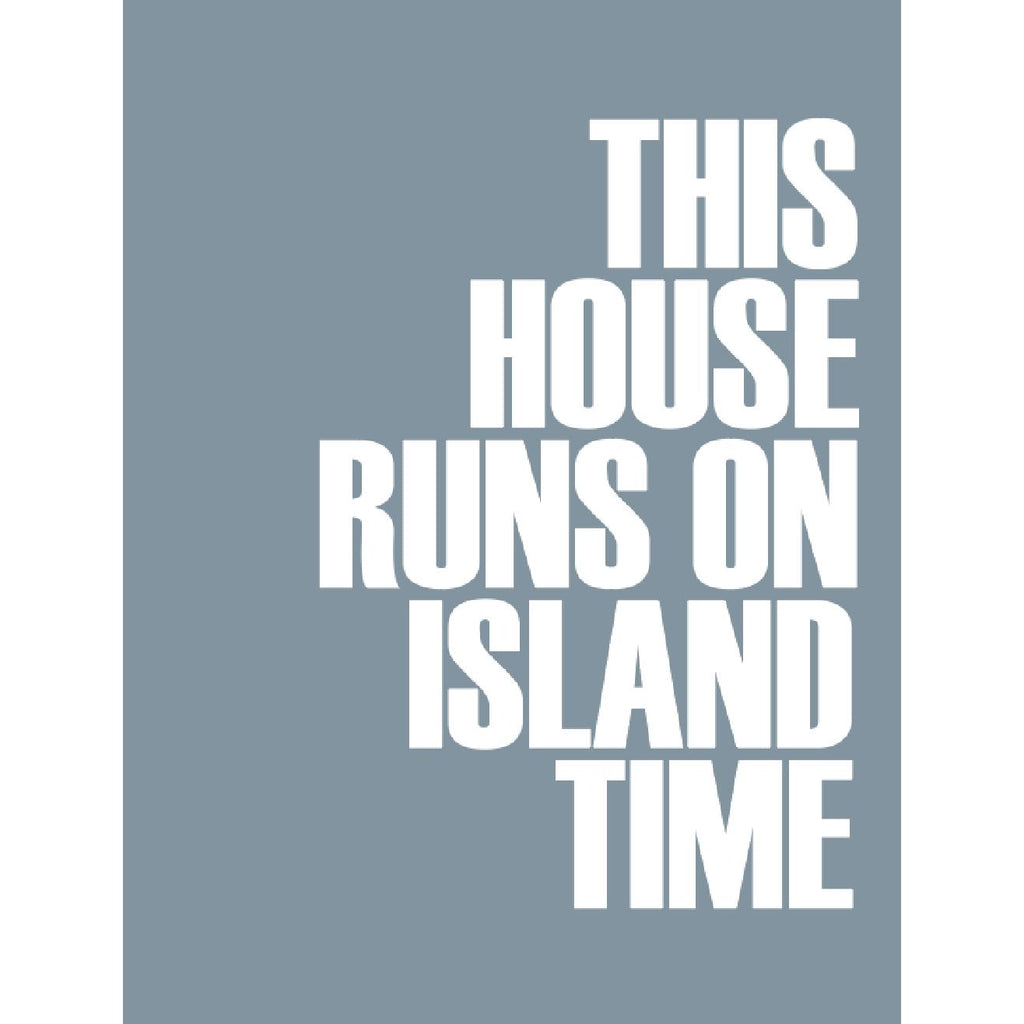 Island Time Typographic Print-SeaKisses