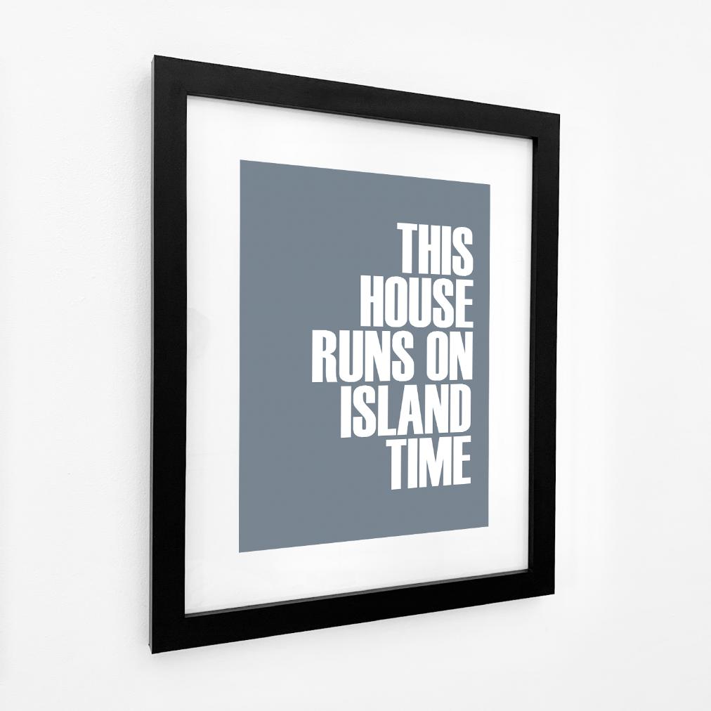 Island Time Typographic Print-SeaKisses