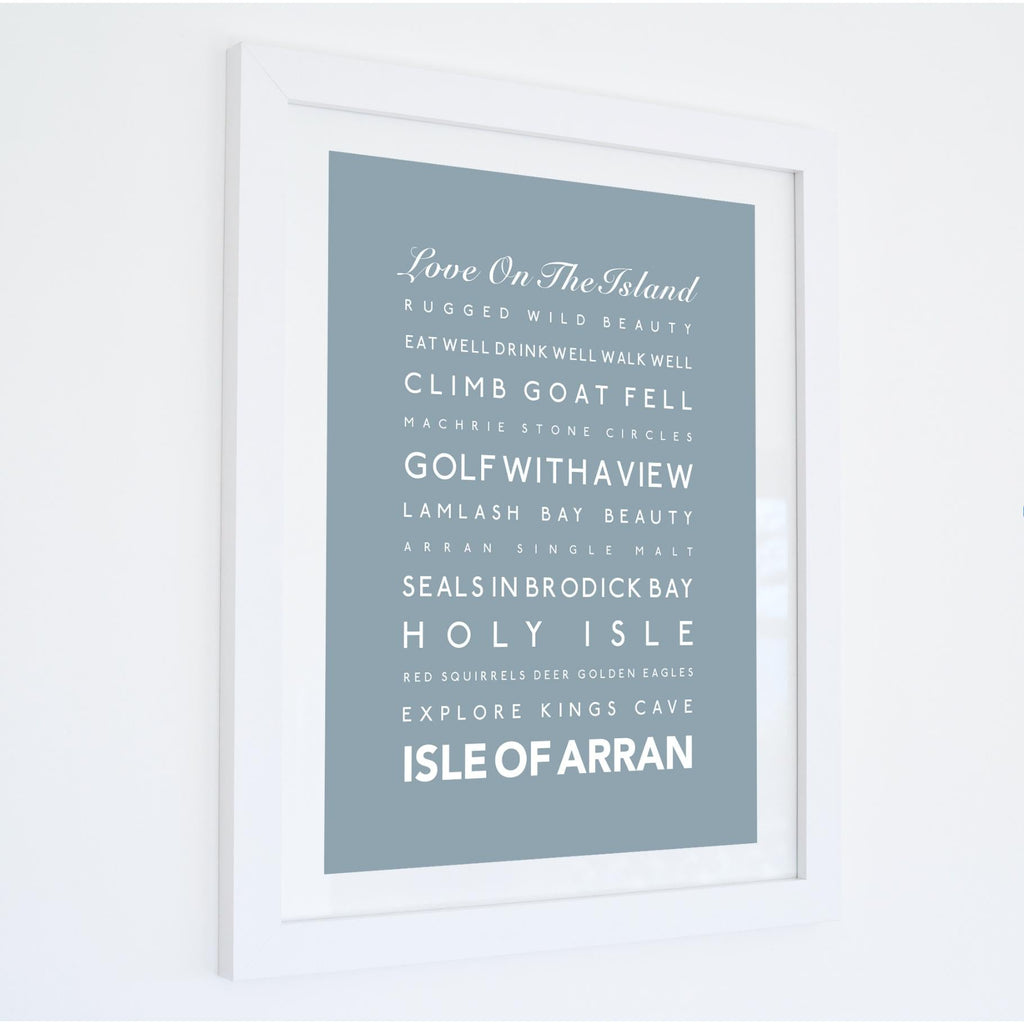 Isle of Arran Typographic Print- Coastal Wall Art /Poster-SeaKisses