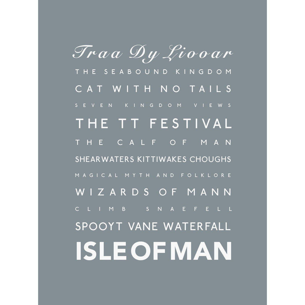 Isle of Man Typographic Print-SeaKisses
