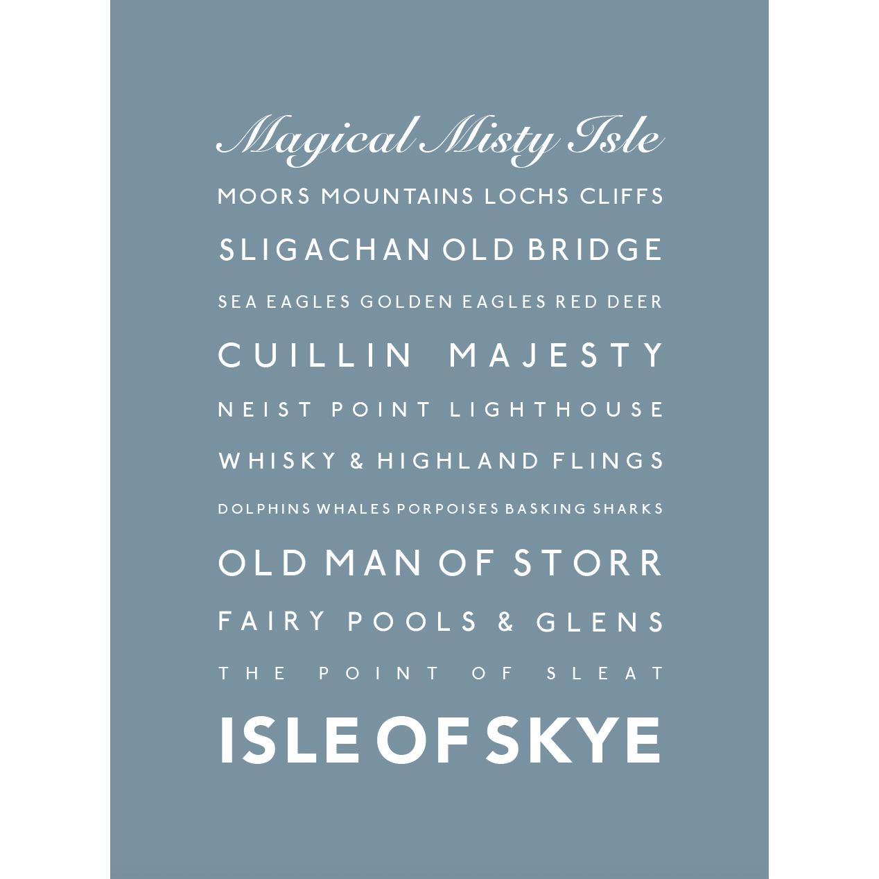 Isle of Skye Typographic Print-SeaKisses