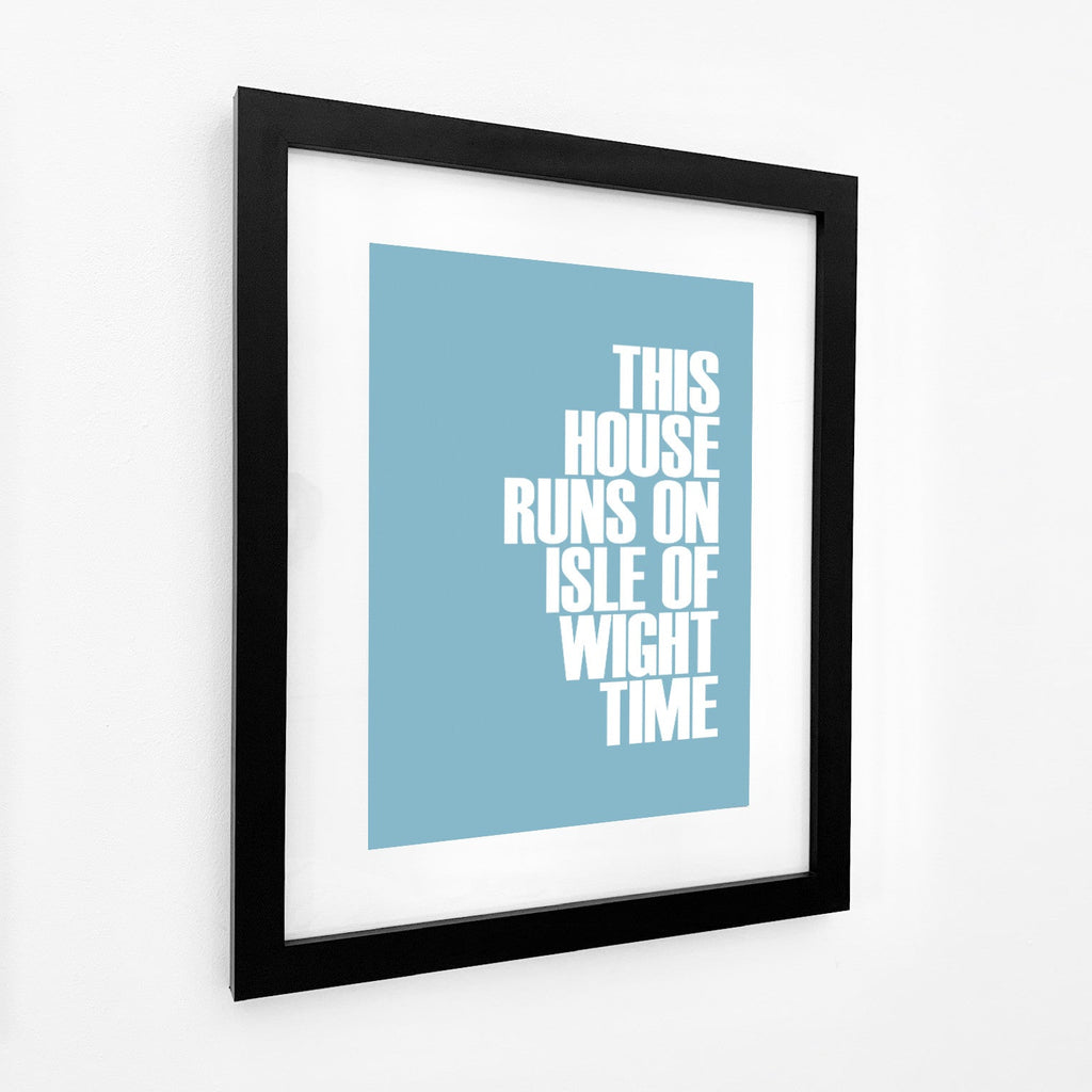Isle of Wight Time Typographic Print-SeaKisses