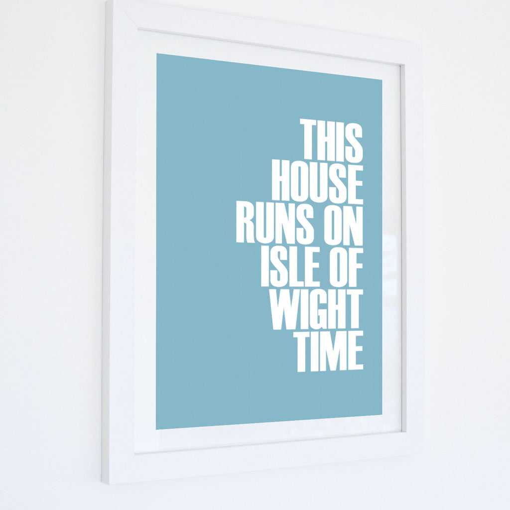Isle of Wight Time Typographic Print-SeaKisses