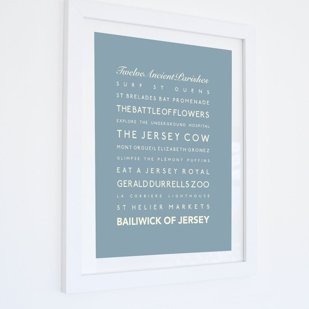 Jersey Typographic Print-SeaKisses
