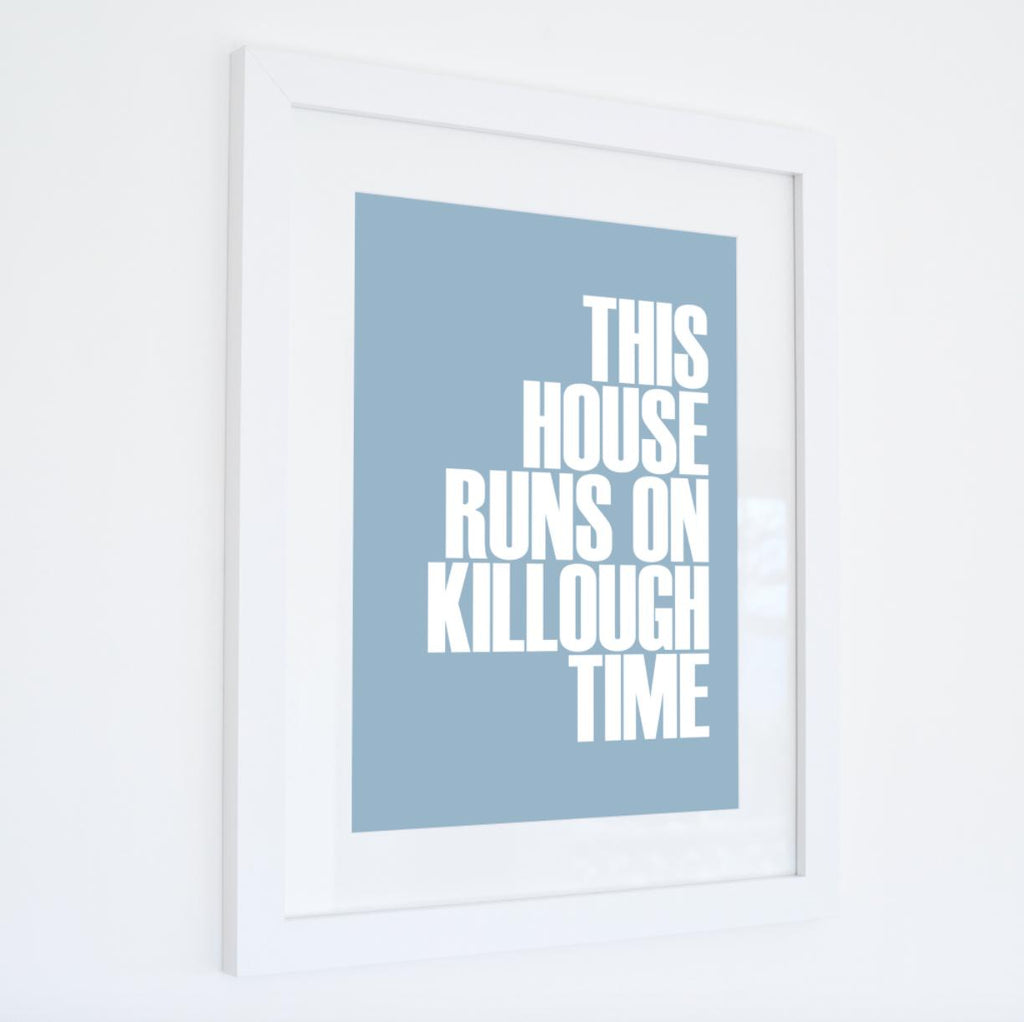 Killough Time Typographic Print-SeaKisses