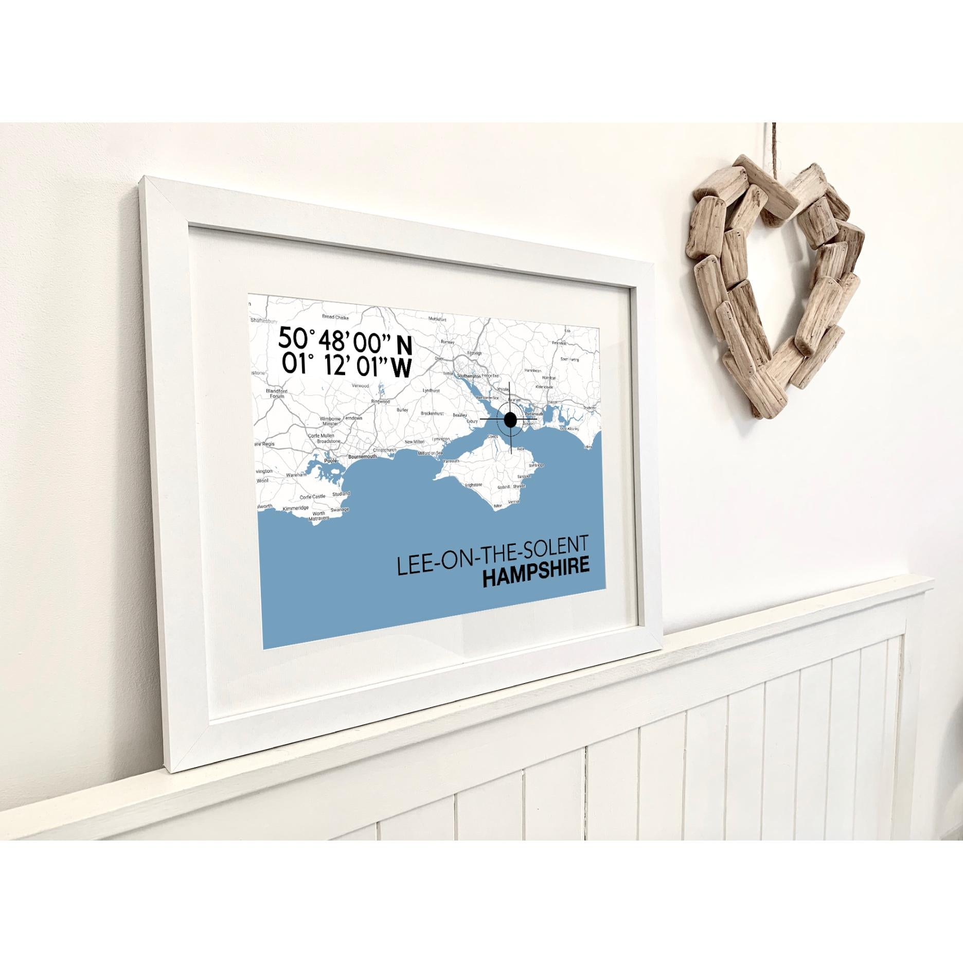 Lee-on-the-Solent Landmark Map-SeaKisses