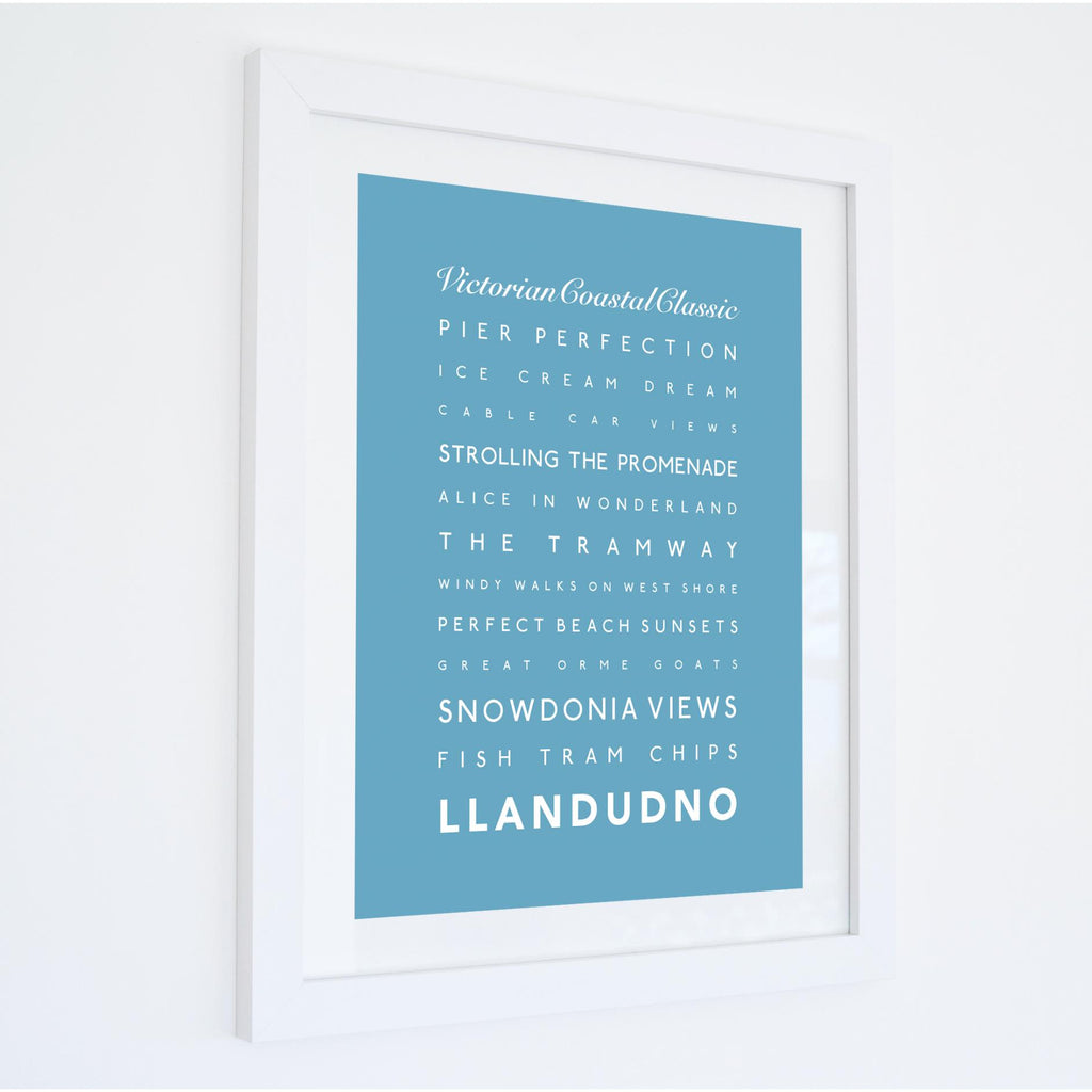 Llandudno Typographic Print-SeaKisses
