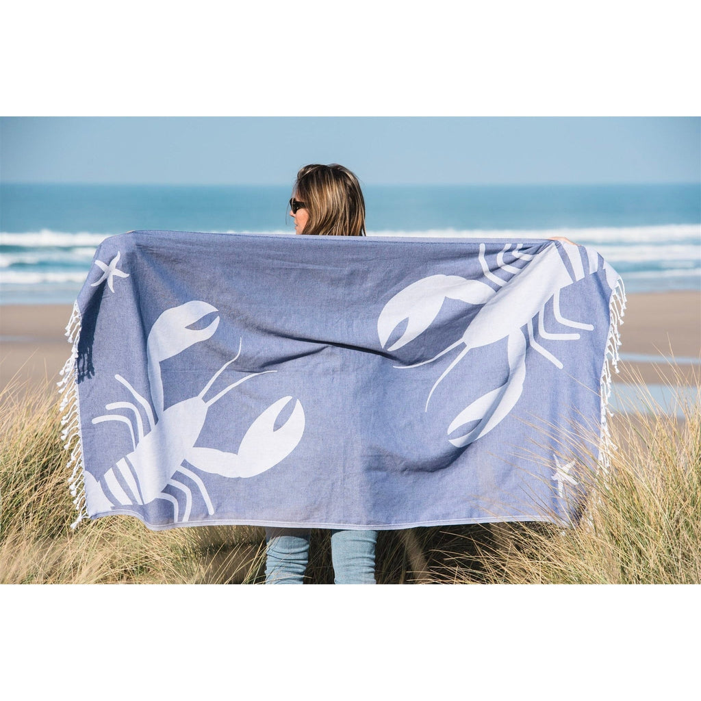 Lobster Beach Sheet (Hammam Towel)-SeaKisses
