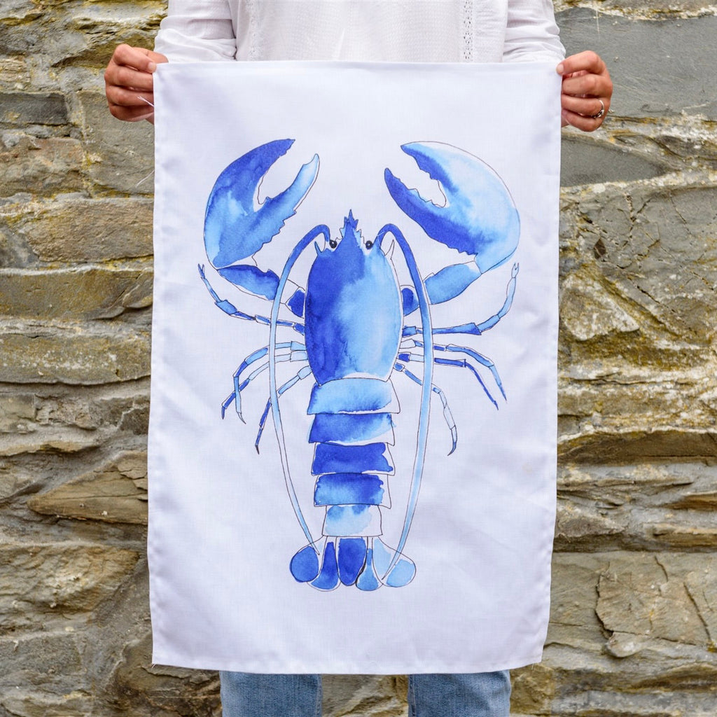 Blue Lobster Tea Towel-SeaKisses