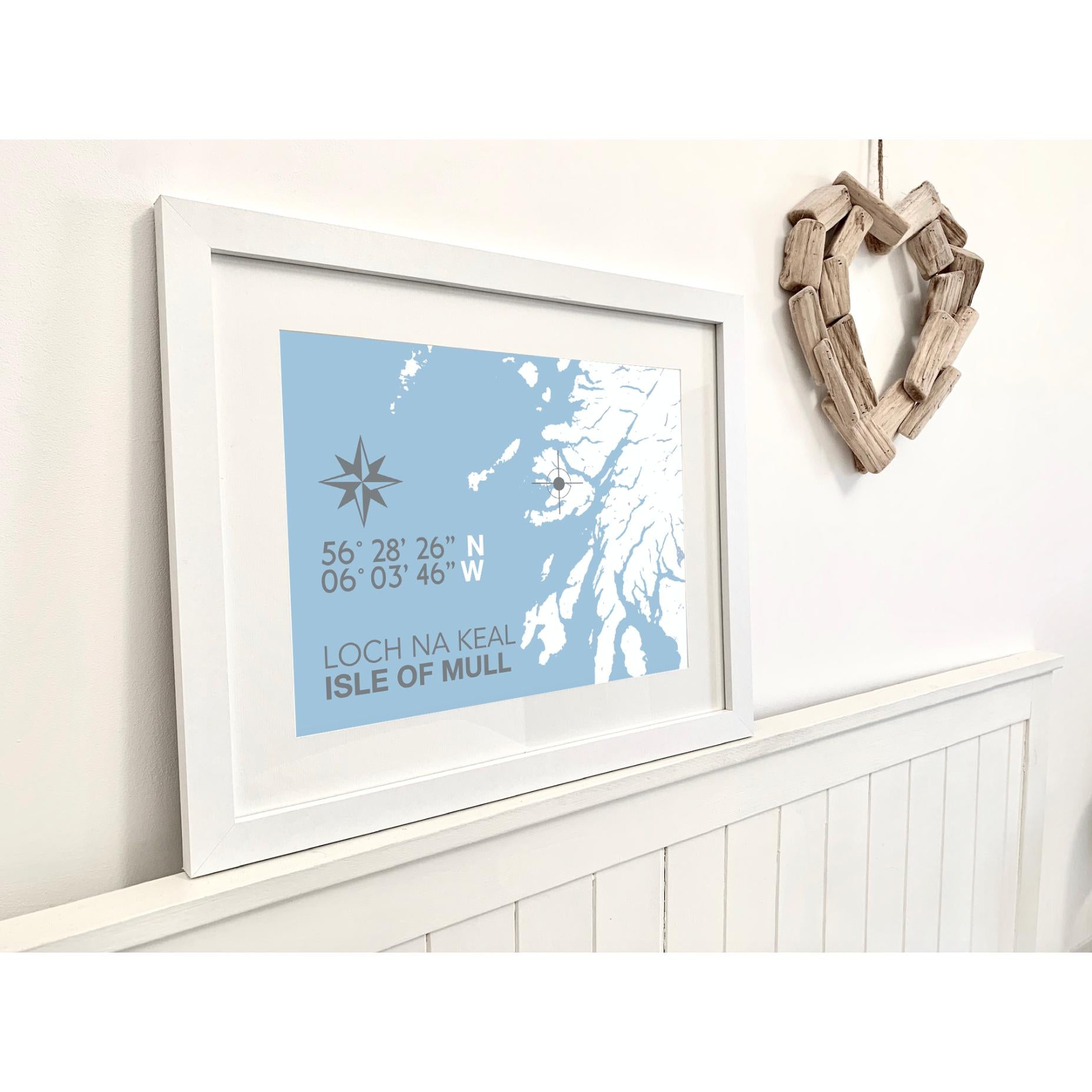 Loch Na Keal Coastal Map Print-SeaKisses