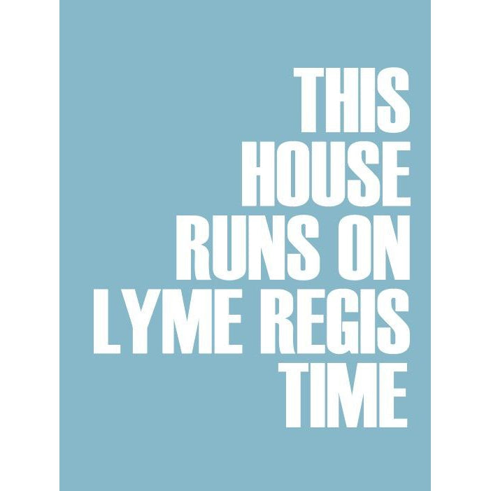 Lyme Regis Time Typographic Print-SeaKisses