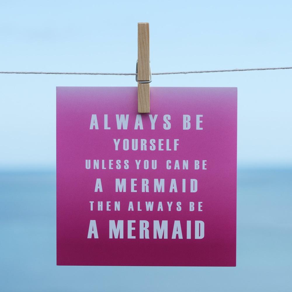 Mermaid - Greeting Card-SeaKisses