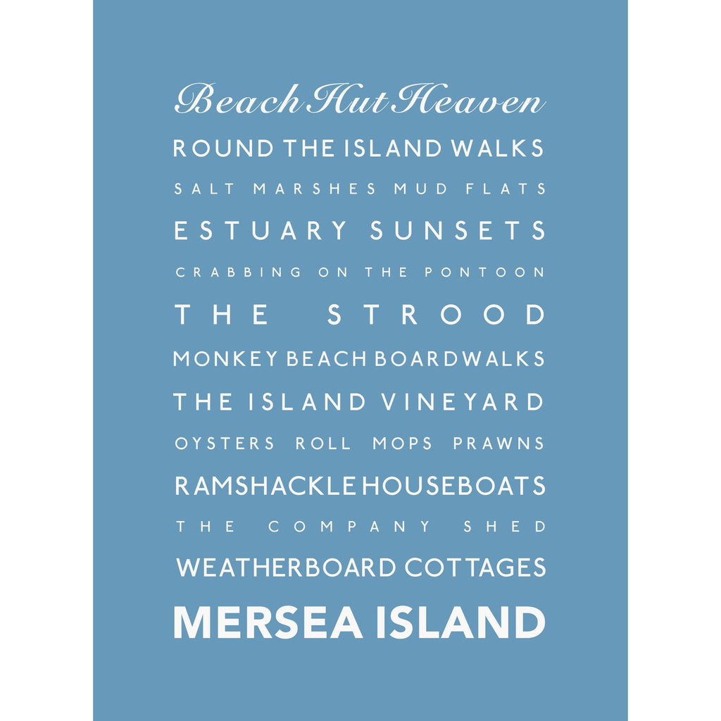 Mersea Island Typographic Print-SeaKisses