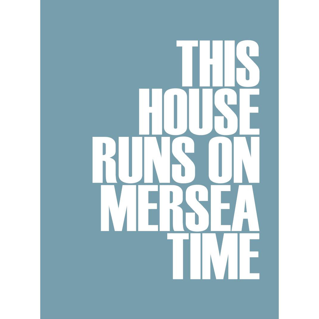 Mersea Time Typographic Travel Print- Coastal Wall Art /Poster-SeaKisses